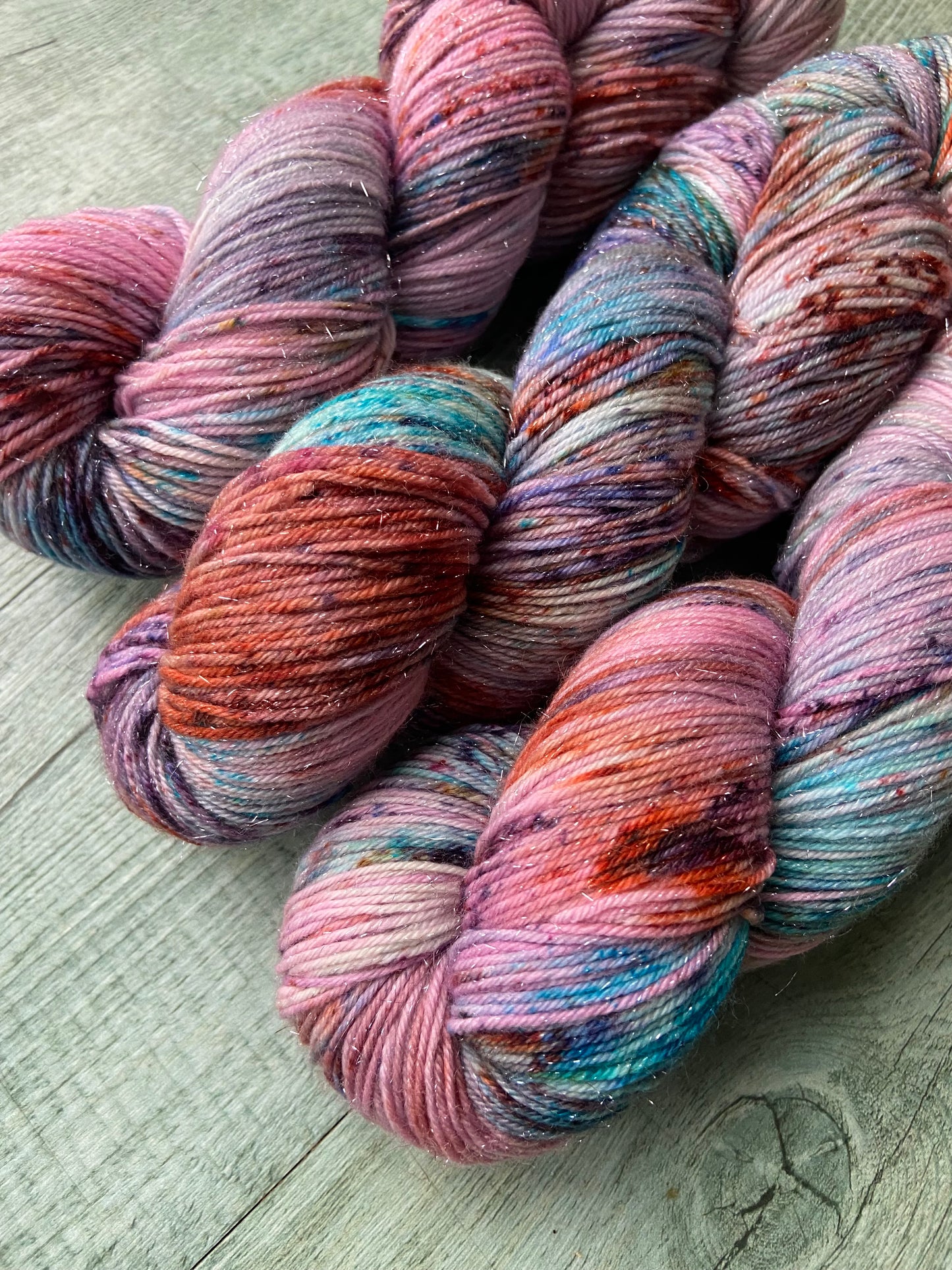 Rosé Bruisé 4ply/sock Sparkle