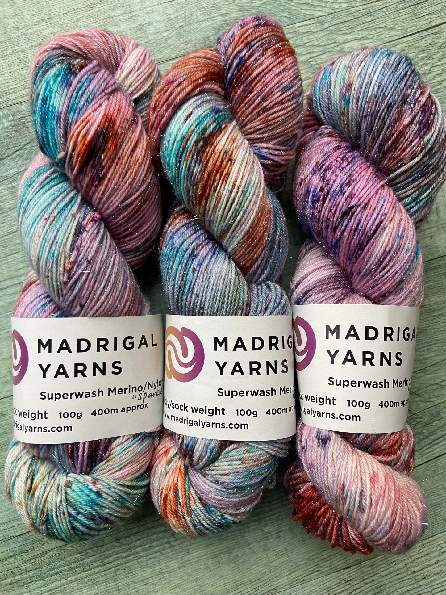 Rosé Bruisé 4ply/sock Sparkle