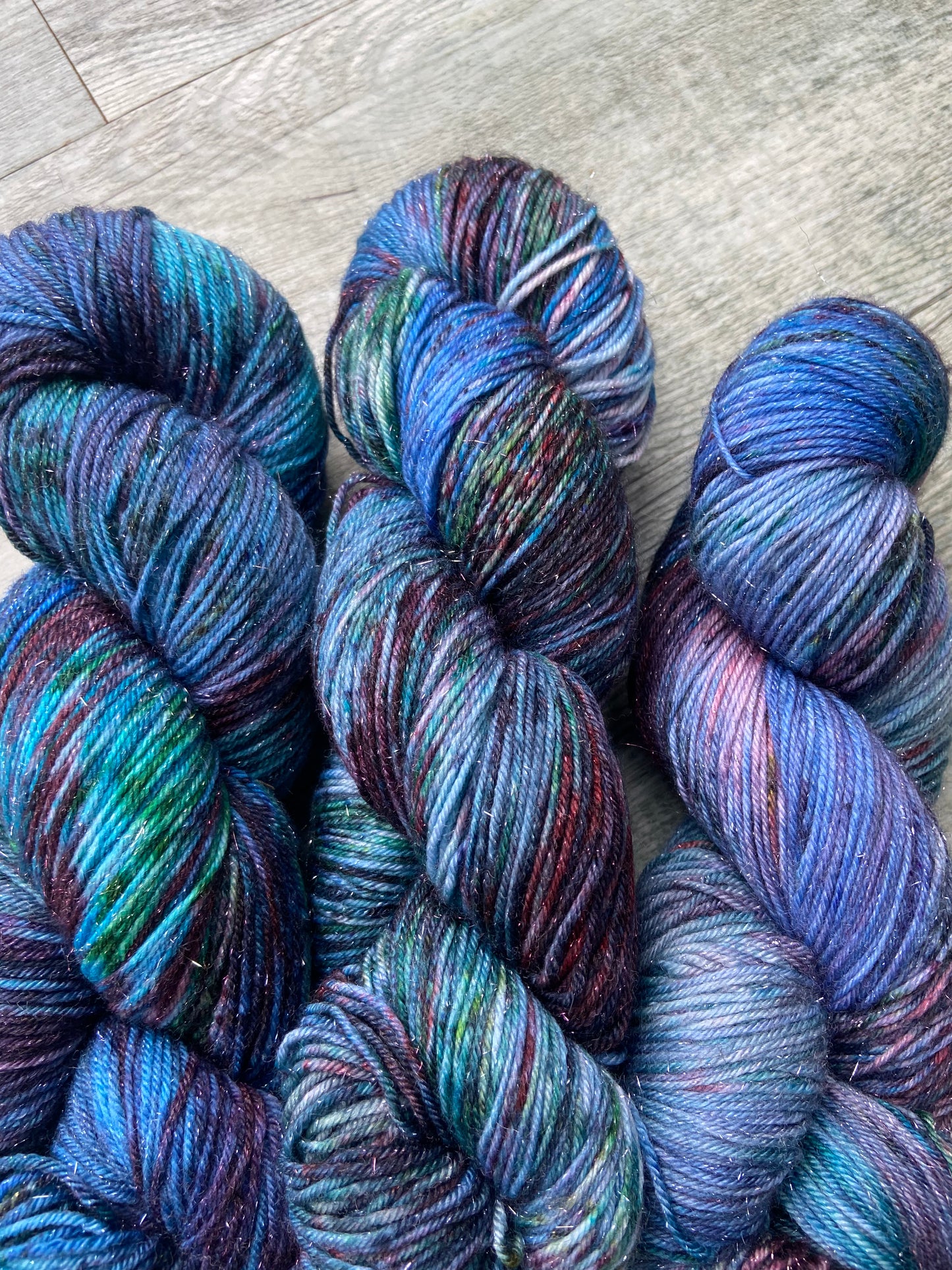 Sapphire & SIn SPARKLE! 4ply/sock
