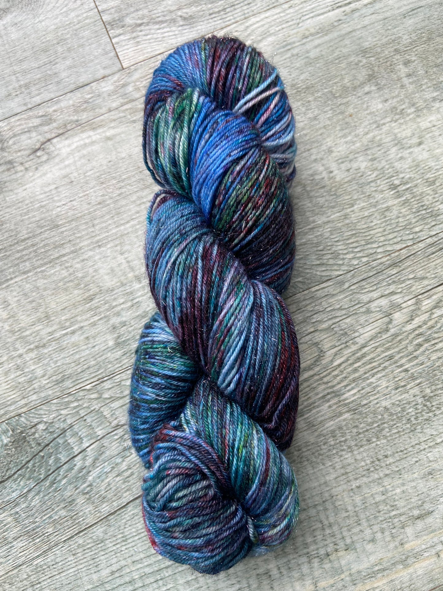 Sapphire & SIn SPARKLE! 4ply/sock