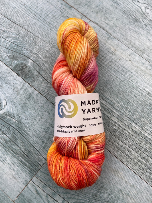 Binche carnival 1 - SPARKLE!!! 4ply/sock PREORDER only