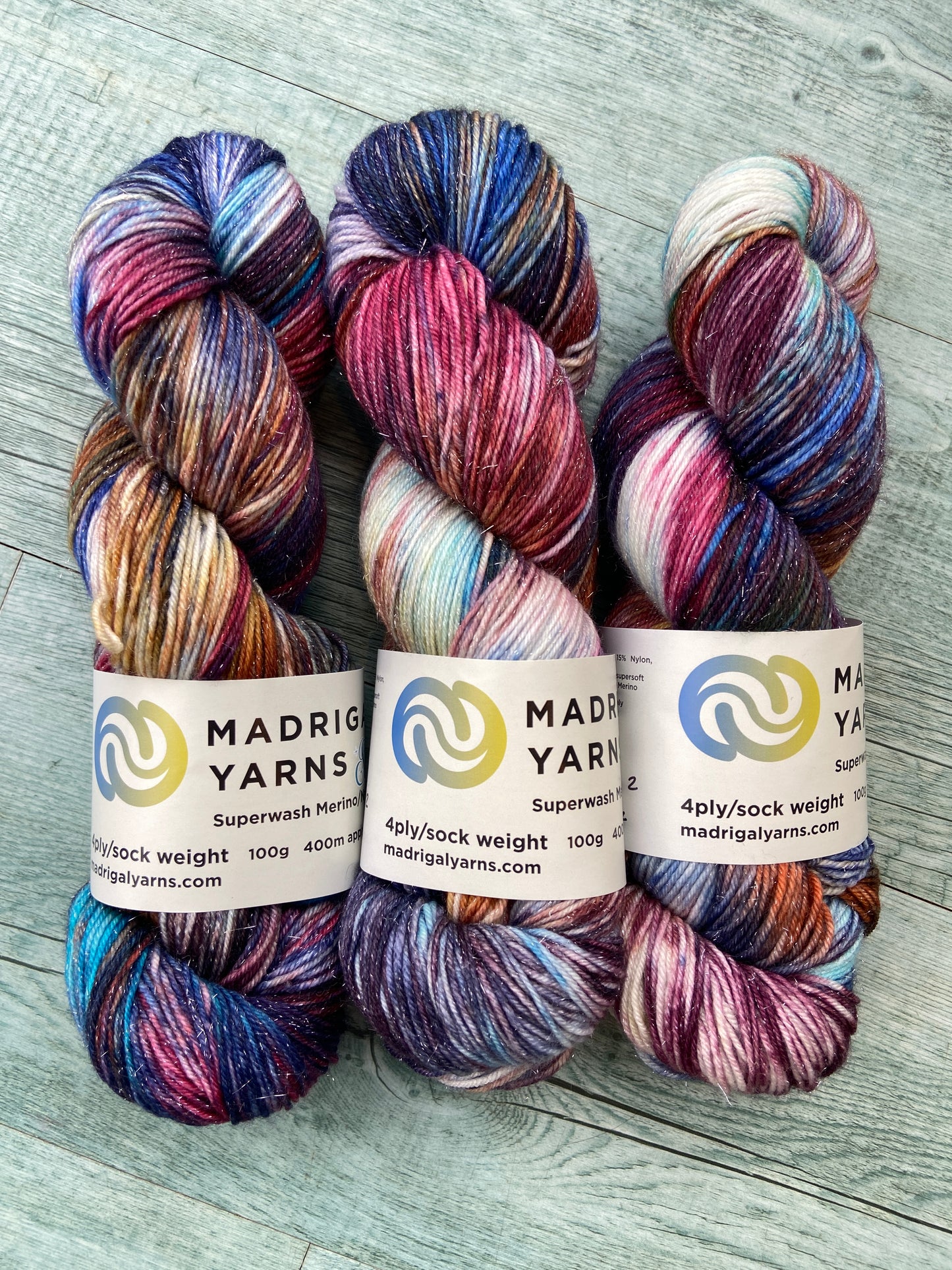 Binche carnival 2 - SPARKLE!!! 4ply/sock PREORDER only