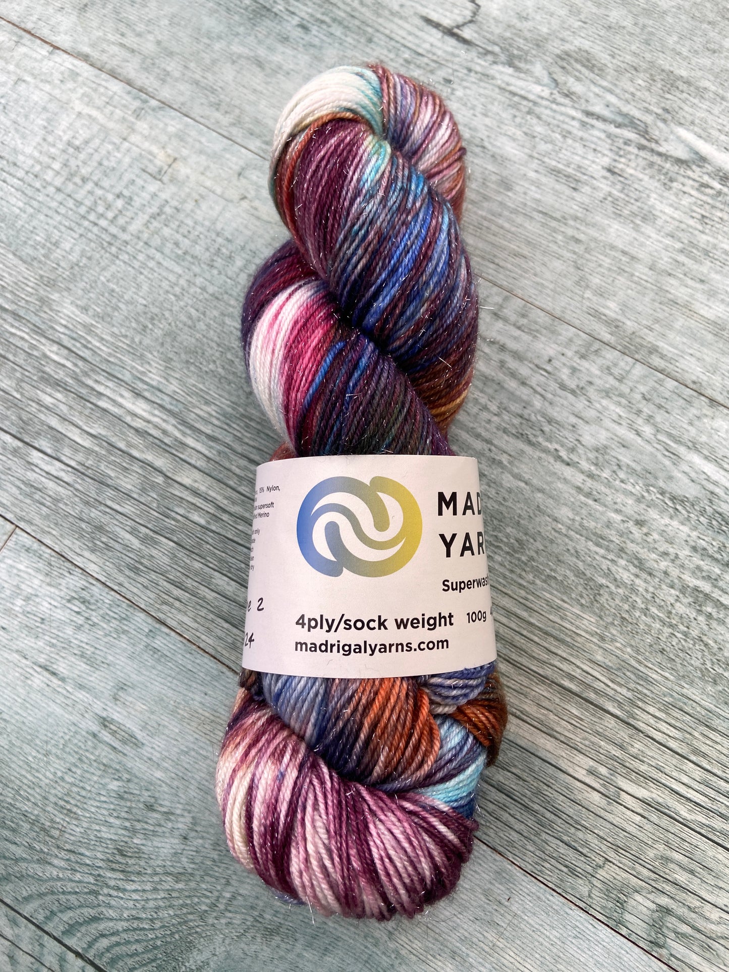 Binche carnival 2 - SPARKLE!!! 4ply/sock PREORDER only