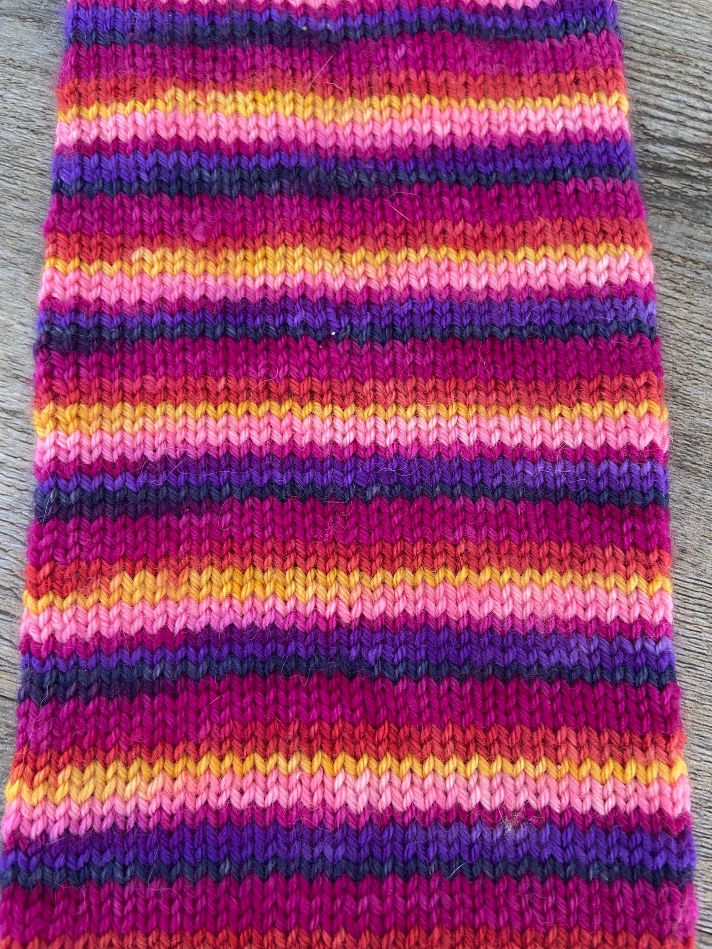 Magenta Dream Self-Striping sock