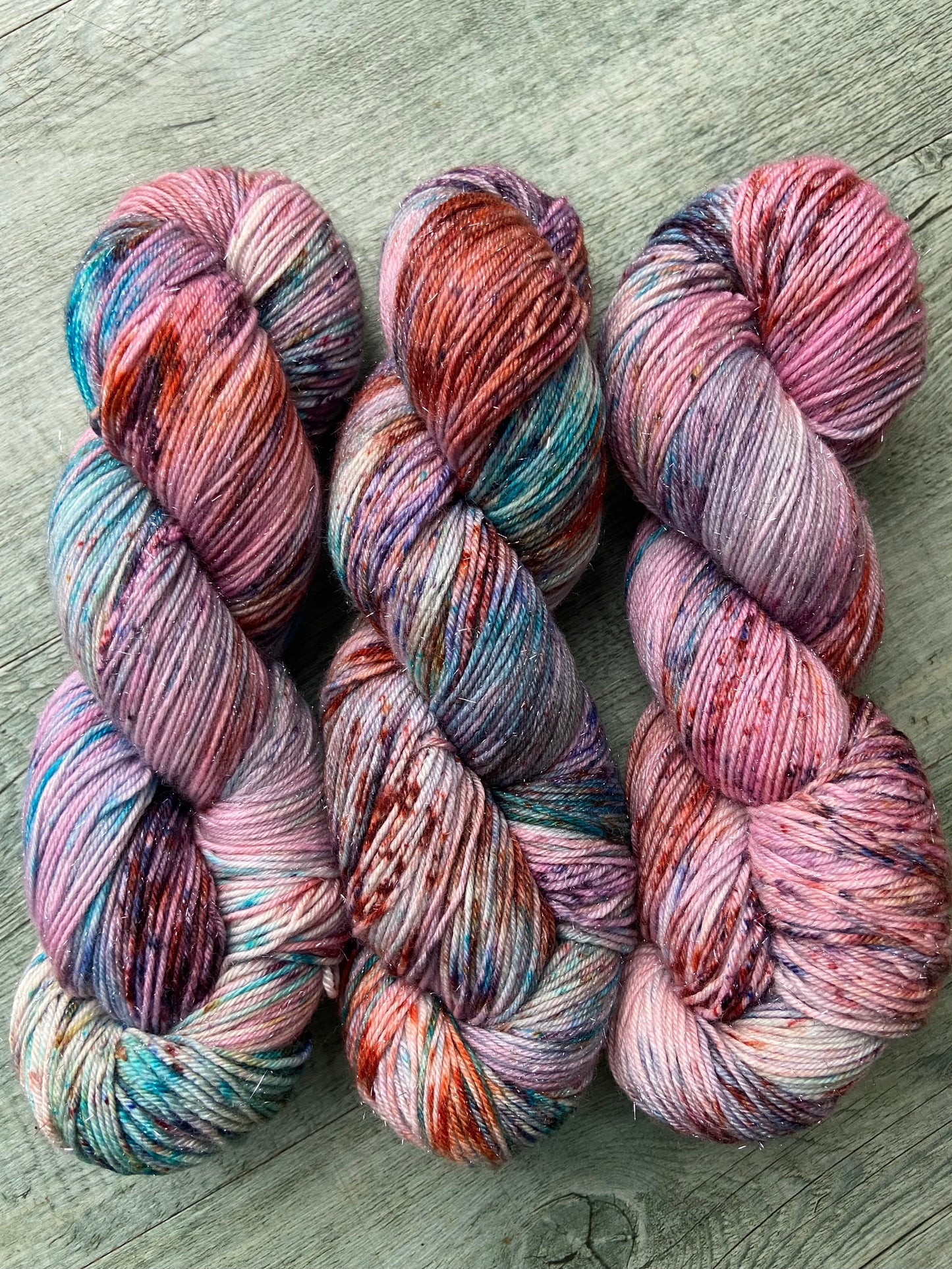 Rose Bruise 4ply/sock Sparkle