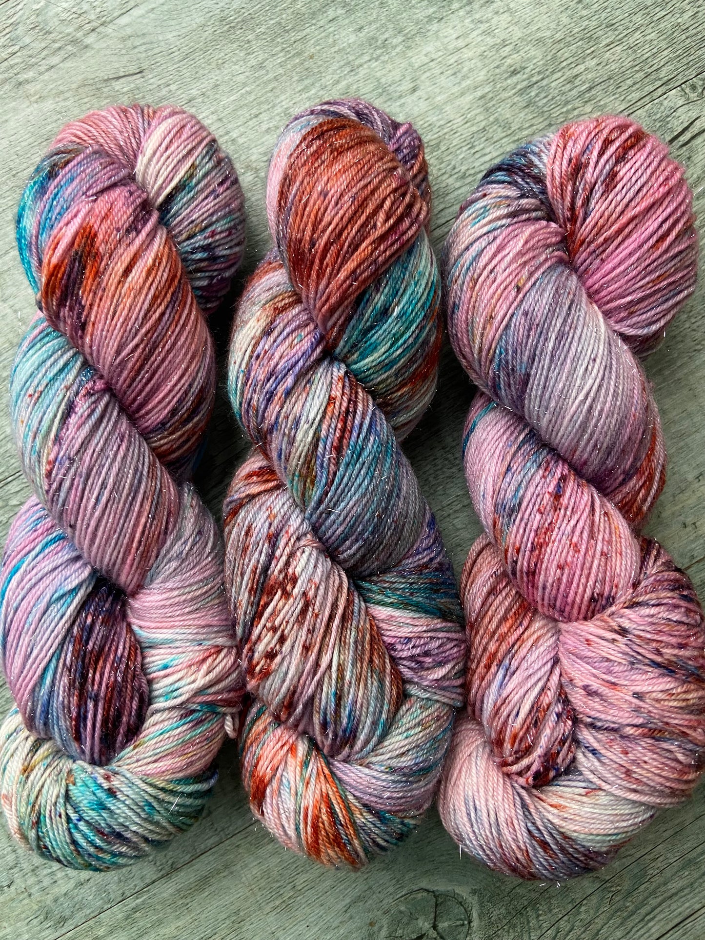 Rose Bruise 4ply/sock Sparkle