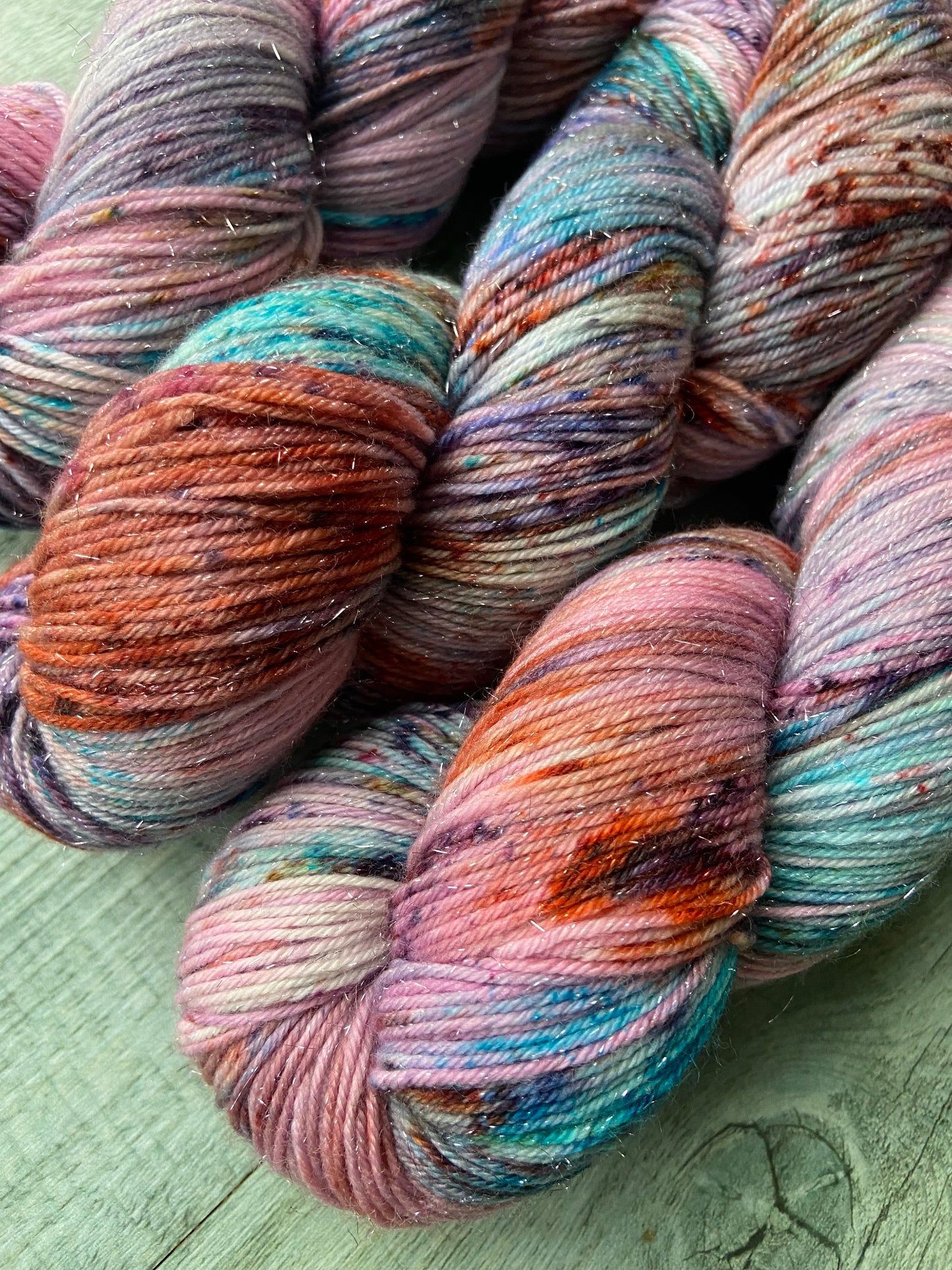 Rose Bruise 4ply/sock Sparkle