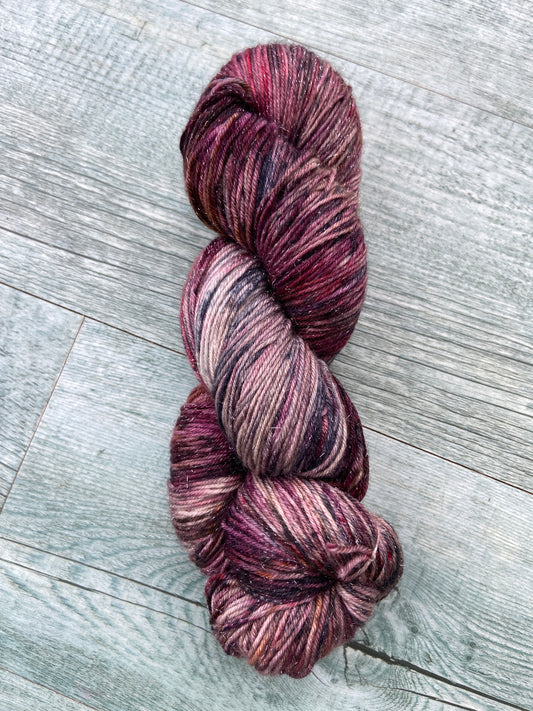 Scarlet Peacock 4ply/sock Sparkle