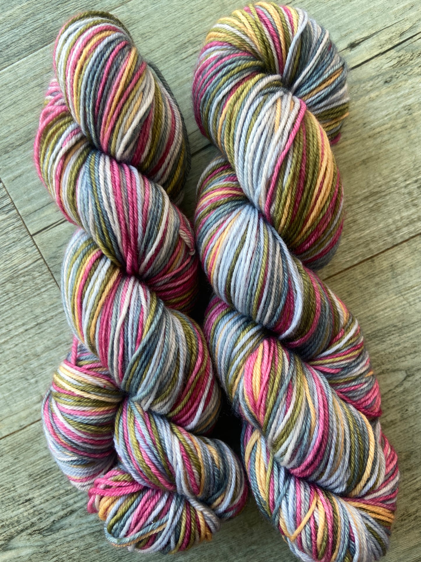 "Claudia"  Self Striping Sock