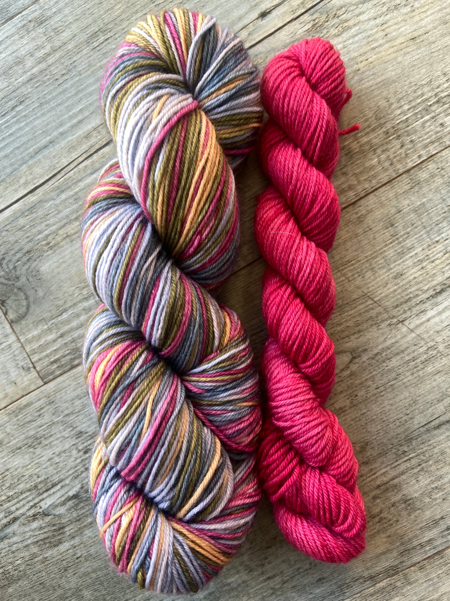 "Claudia"  Self Striping Sock