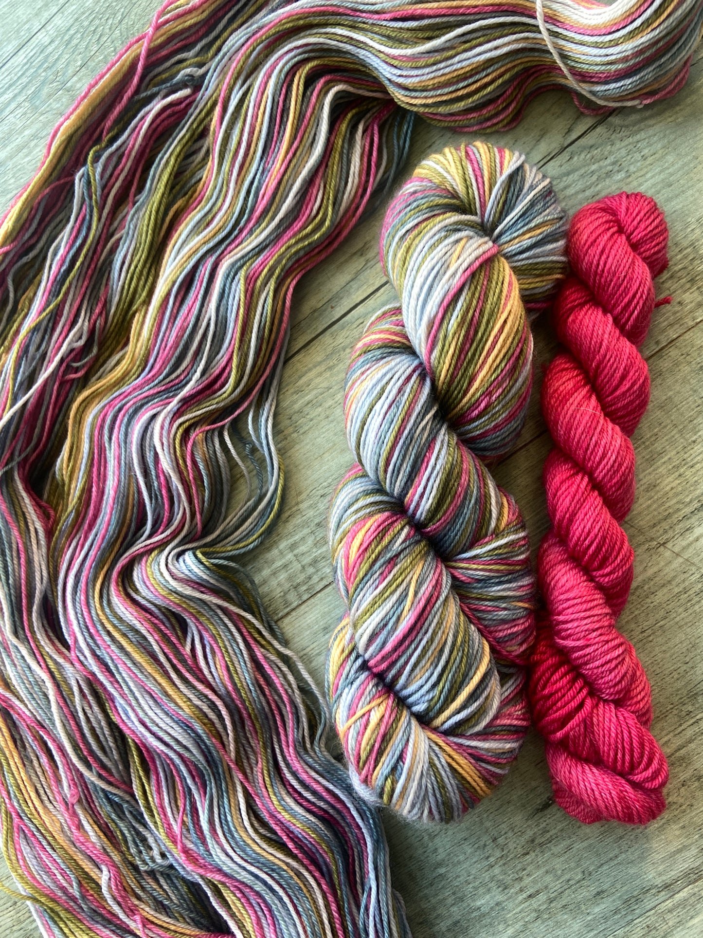 "Claudia"  Self Striping Sock